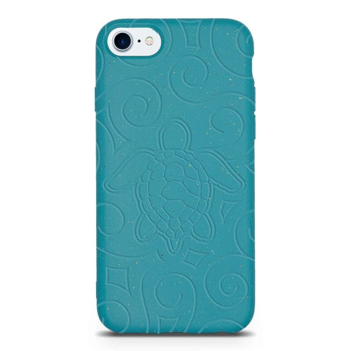 Ocean Turtle - Biodegradable phone case - Ocean Blue and Black