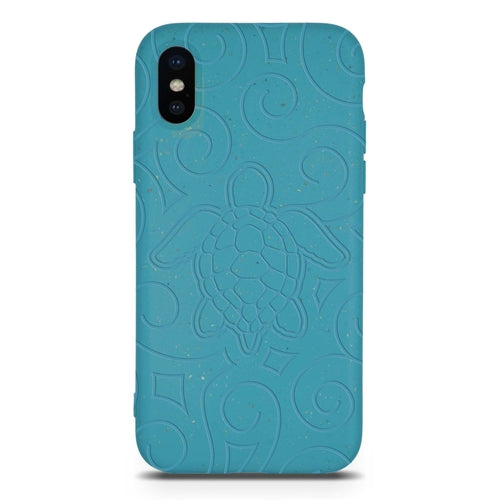 Ocean Turtle - Biodegradable phone case - Ocean Blue and Black
